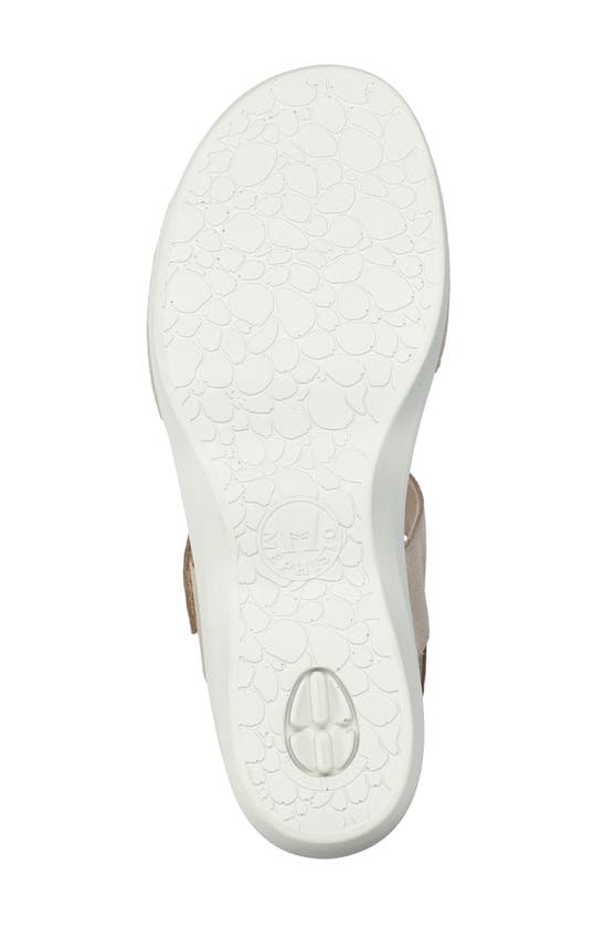 Mephisto Oriana Strappy Wedge Sandal In Warm Grey