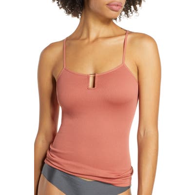 Free People Intimately Fp Be My Baby Rib Camisole, Coral