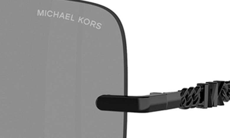 Michael Kors Womens Grey Mk1150 Quebec Square-frame Metal Sunglasses In Dark Grey