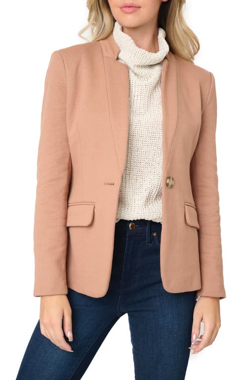 GIBSONLOOK Inverted Notch Collar Cotton Blend Knit Blazer at Nordstrom,