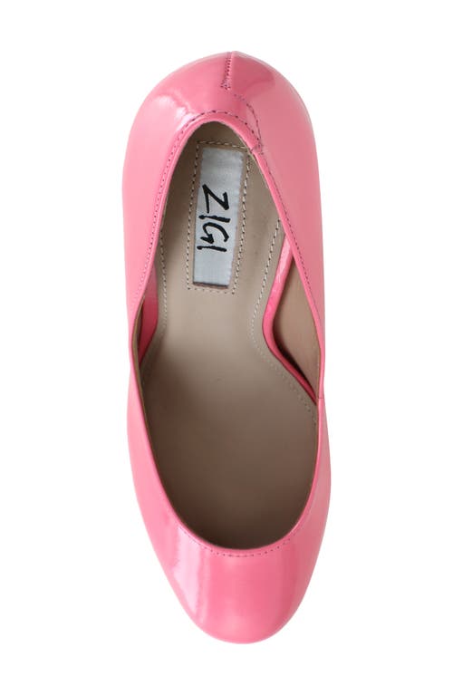 Zigi Giorgia Platform Pump In Pink Patent