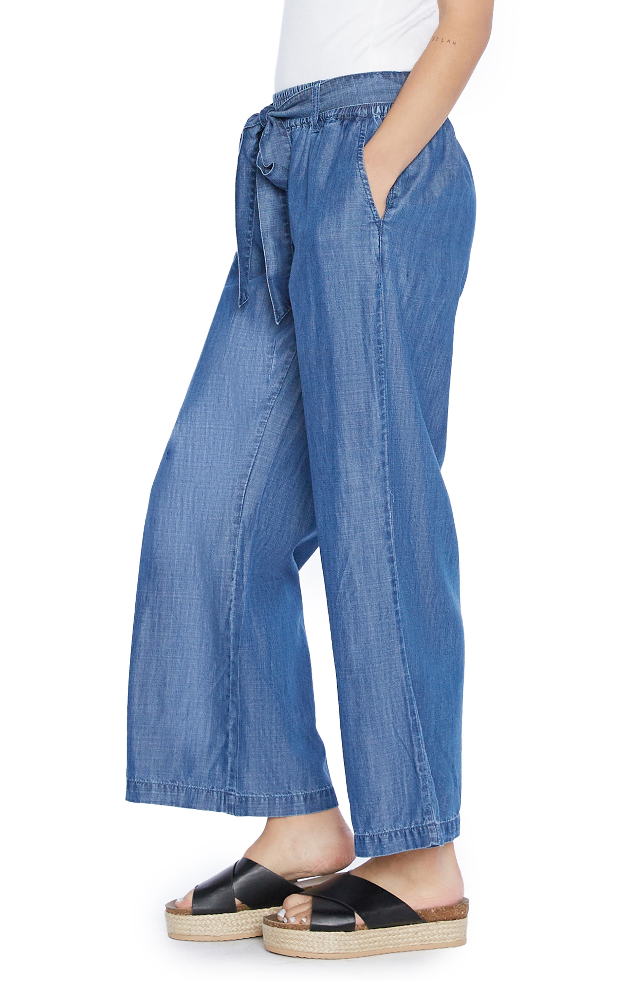 wide leg soft denim jeans