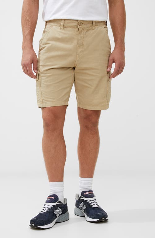 Ripstop Cotton Cargo Shorts in Stone