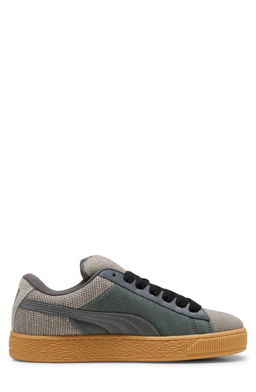 Puma Suede Xl Denim Sneaker In Shadow Gray-warm White
