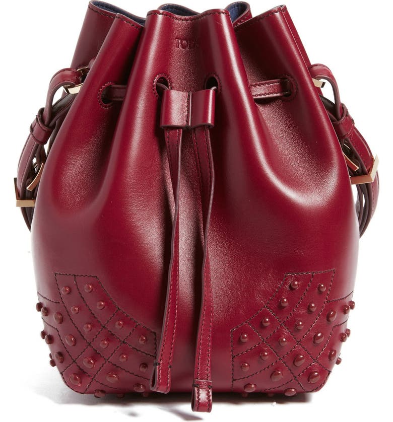 Tod's 'Small Wave' Calfskin Leather Bucket Bag | Nordstrom