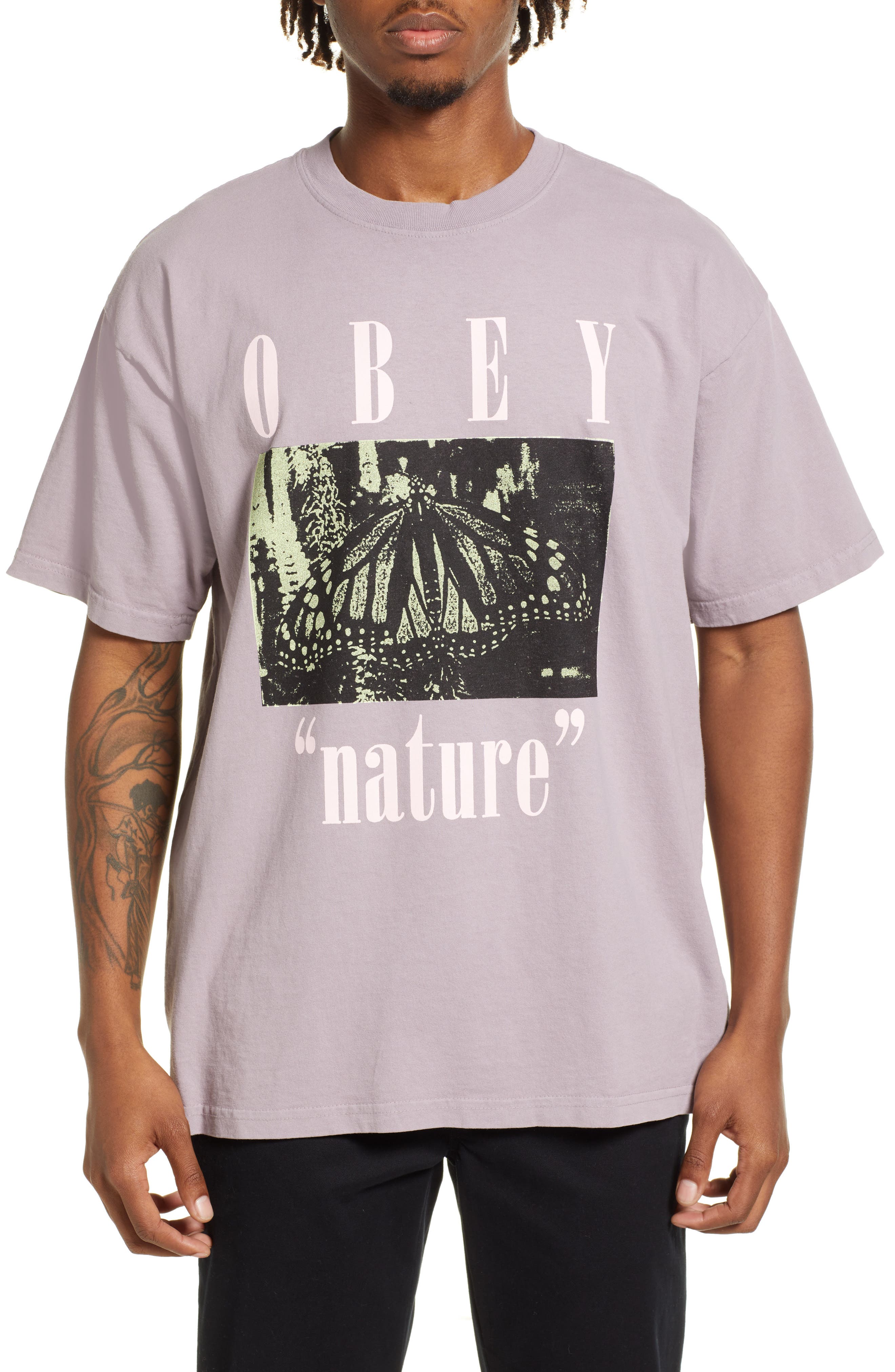 Obey Men's Nature Logo Graphic Tee 