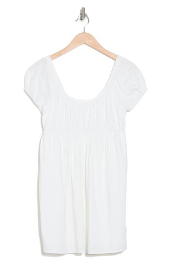 Shop Abound Cotton Blend Dress In White Blanc