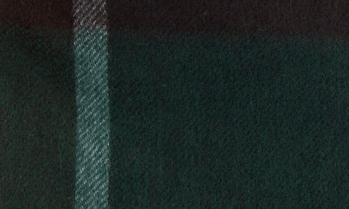 Nordstrom Rack Cashmere Fringe Scarf In Navy-green Plaid