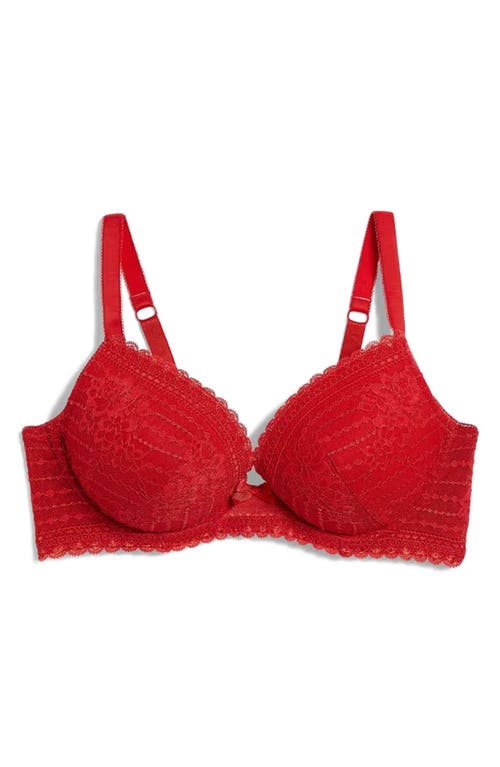 Etam Panama Underwire Contour Bra In Red