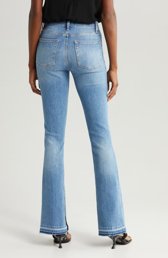 Shop Frame Le Mini Bootcut Jeans In Wavey