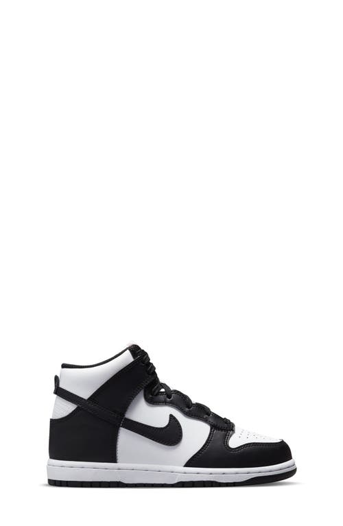 Nike Kids' Dunk Hi Basketball Shoe In White/black/university Red
