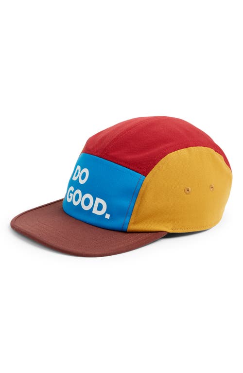 Cotopaxi Do Good 5-Panel Hat in Saltwater/Chesnut