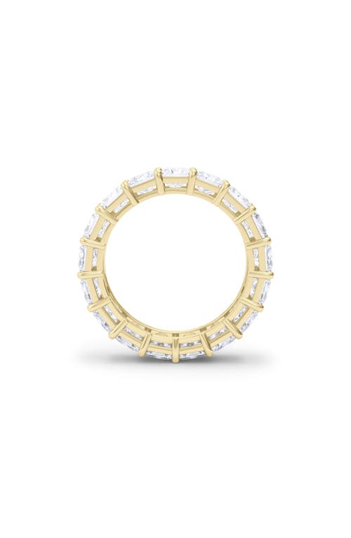 Shop Hautecarat Radiant Cut Lab Grown Diamond 18k Gold Eternity Band In 18k Yellow Gold