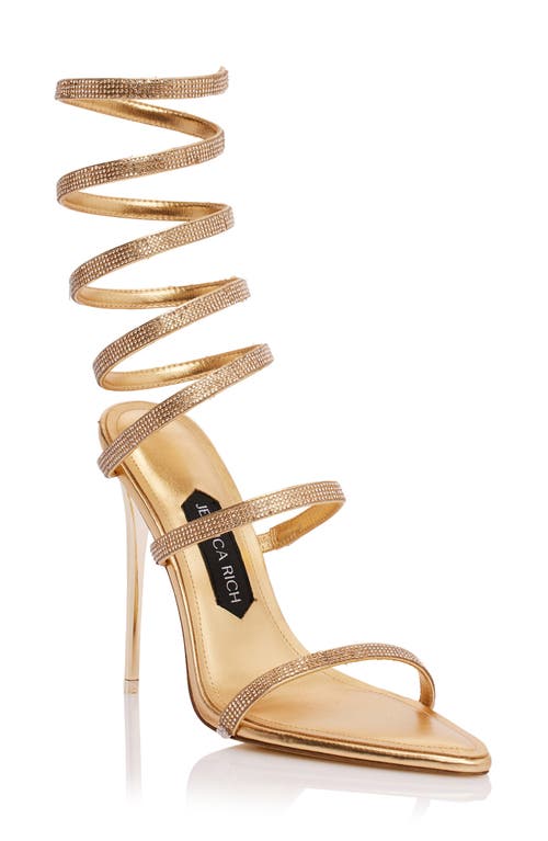 Candy Ankle Strap Sandal in Gold