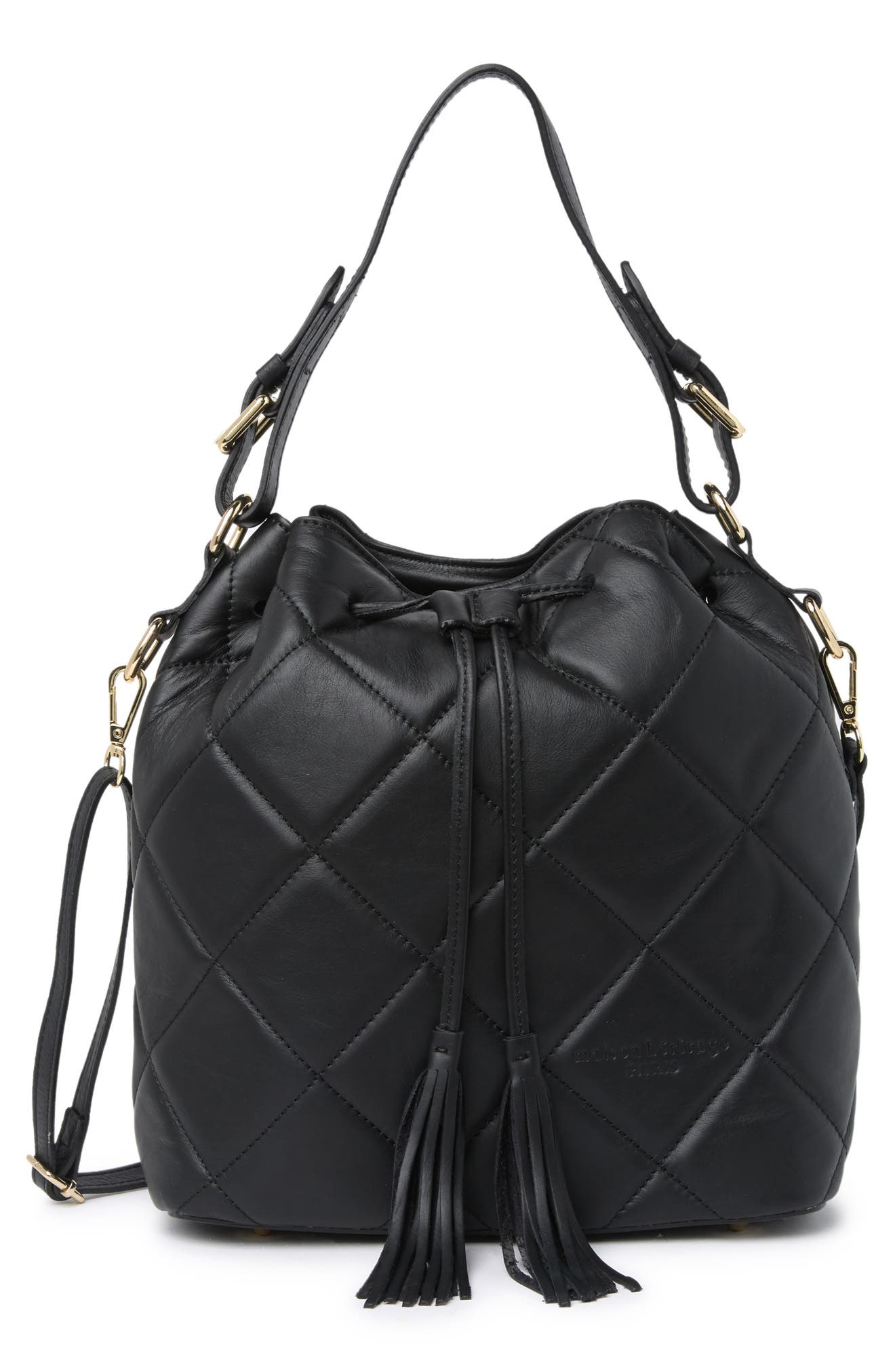 Maison Heritage Quilted Shoulder Bag In Black | ModeSens