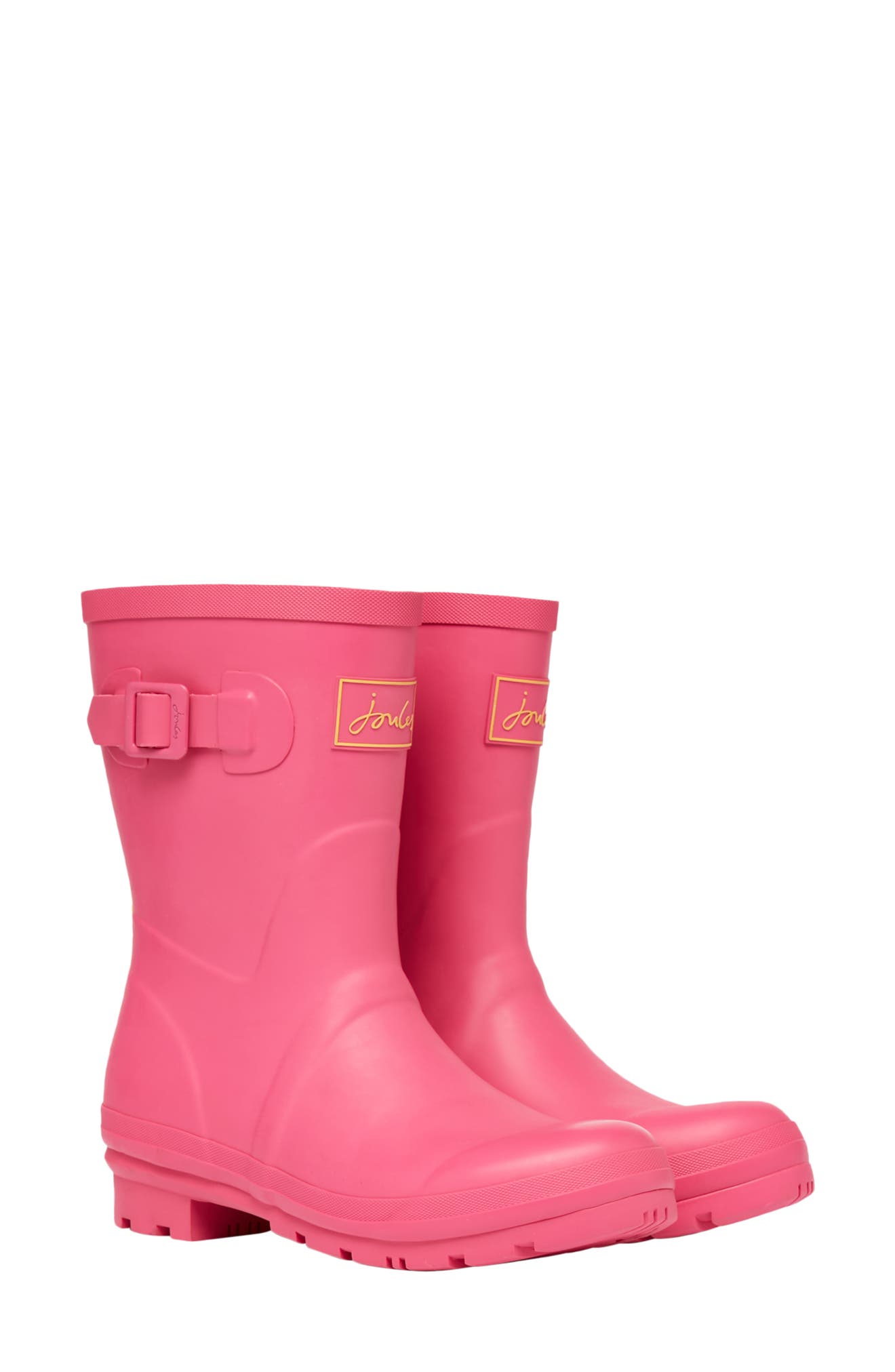 womens pink rubber boots