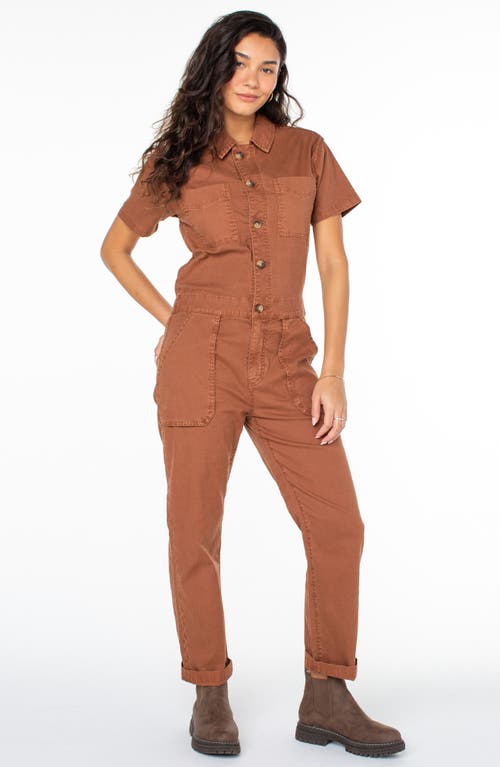 ROXY ROXY SERVO STRETCH COTTON & LINEN JUMPSUIT