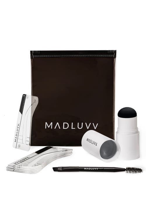 Shop Madluvv Brow Stamp Kit In Dark Grey