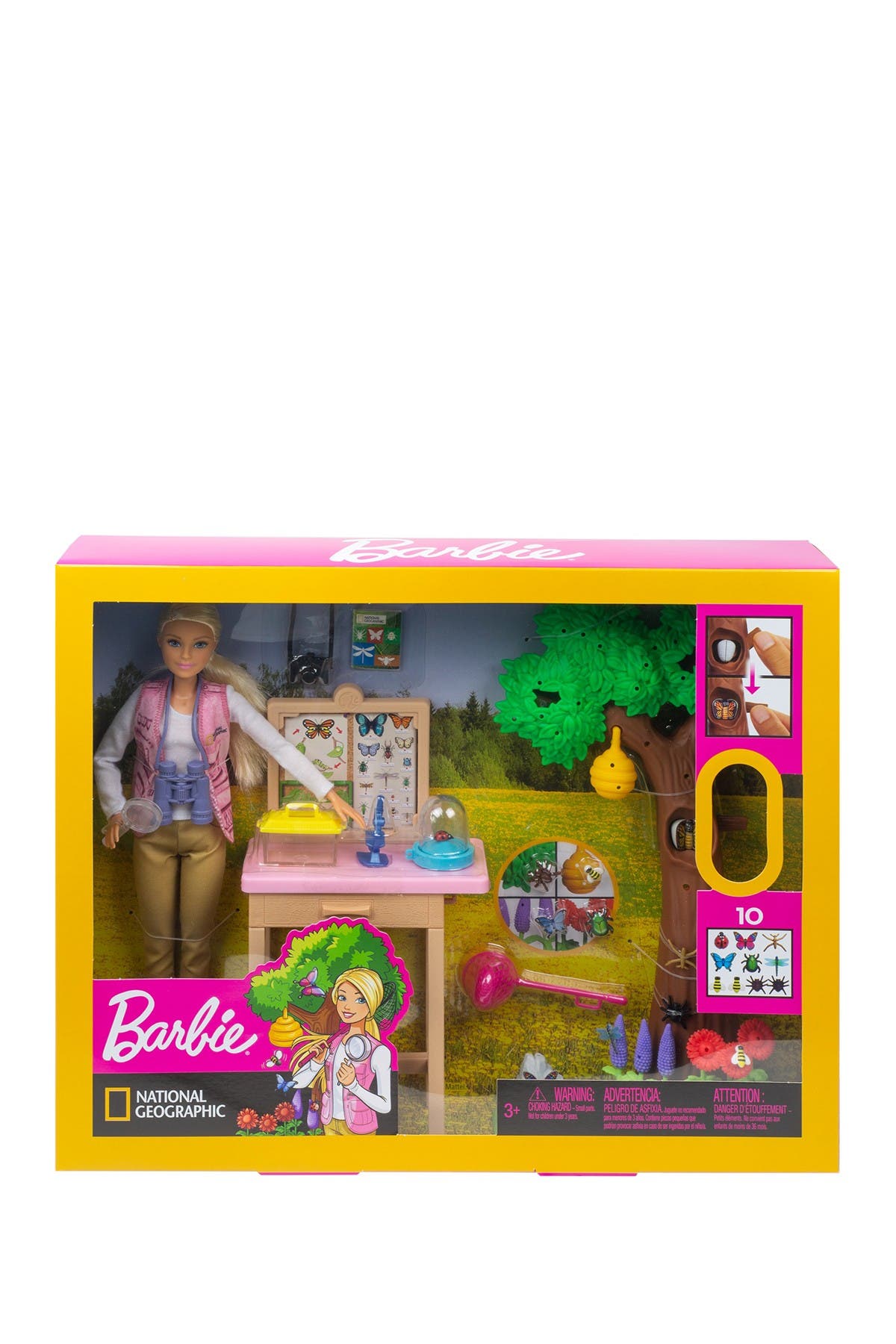 barbie national geographic entomologist doll and themed playset