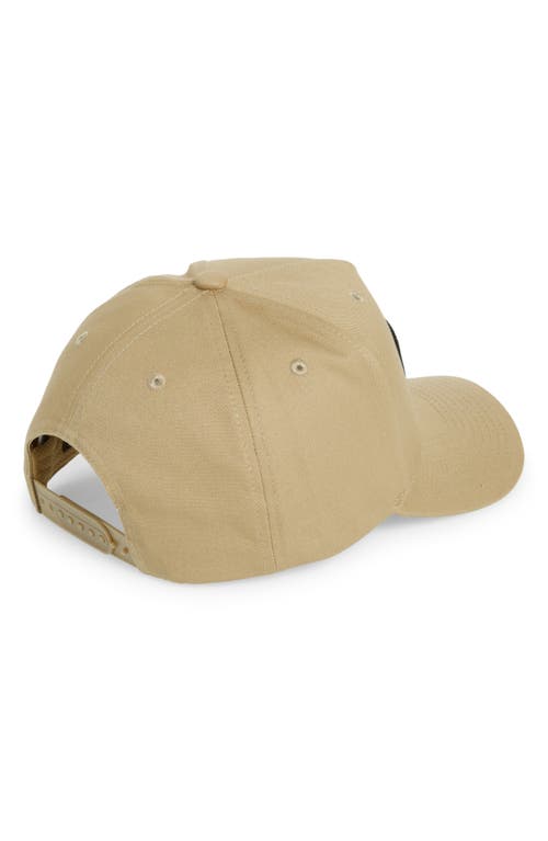 Shop Brixton Linwood Snapback Baseball Cap In Khaki/black/white