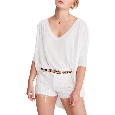 Free People Catch Waves Tee, White