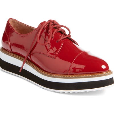 Halogen X Atlantic-Pacific Gabriela Platform Oxford- Red (Nordstrom Exclusive)