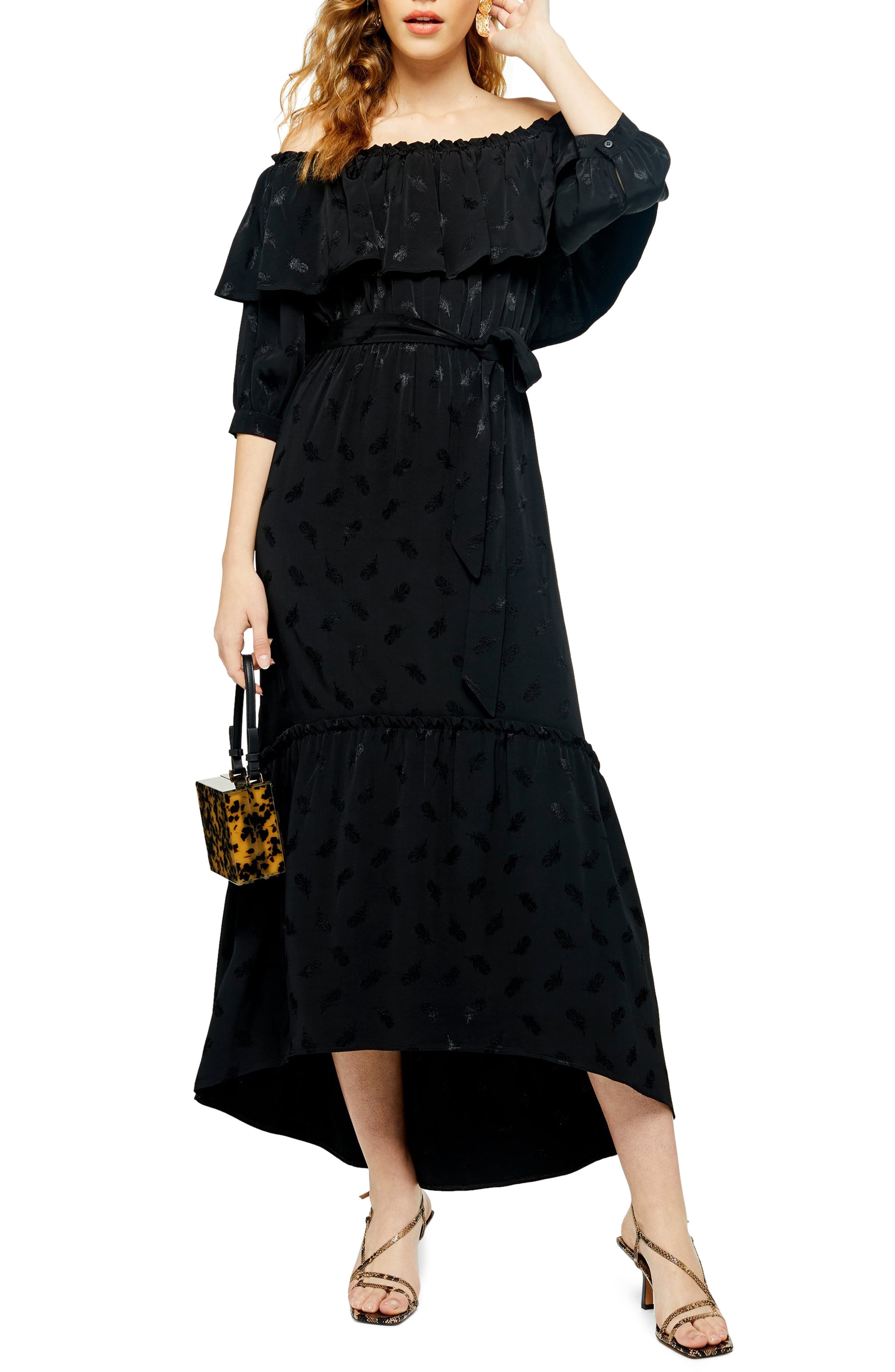 topshop one sleeve maxi dress