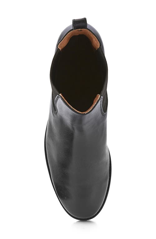 Frye Melissa Double Sole Chelsea Boot In Black - Sakura Leather