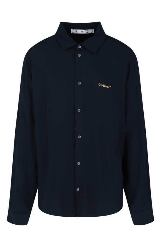 Shop Off-white Holiday Button-up Shirt In Blue