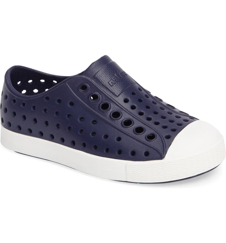 NATIVE SHOES Jefferson Water Friendly Slip-On Vegan Sneaker, Main, color, REGATTA BLUE/ SHELL WHITE
