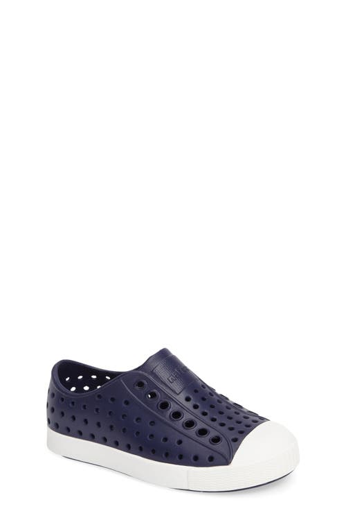 Size 4 M Native Shoes Jefferson Water Friendly Slip-On Vegan Sneaker in Regatta Blue/Shell White at Nordstrom, 