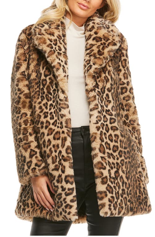 Le Mink Faux Fur Jacket in Leopard