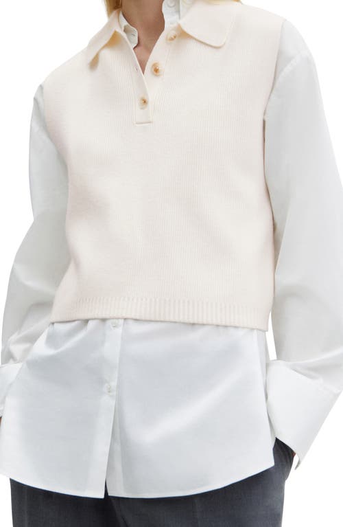 MANGO Button Placket Sweater Vest at Nordstrom,