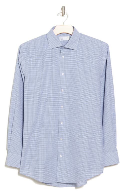 Shop Nordstrom Rack Blue Check Traditional Fit Dress Shirt In White- Blue Bruce Check