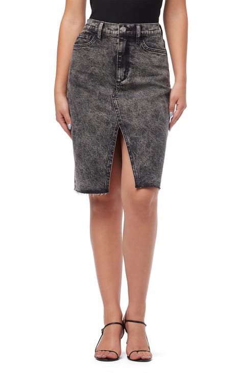 Black denim clearance skirt nordstrom rack