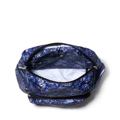 Baggallini Carryall Packable Backpack In Indigo Petal
