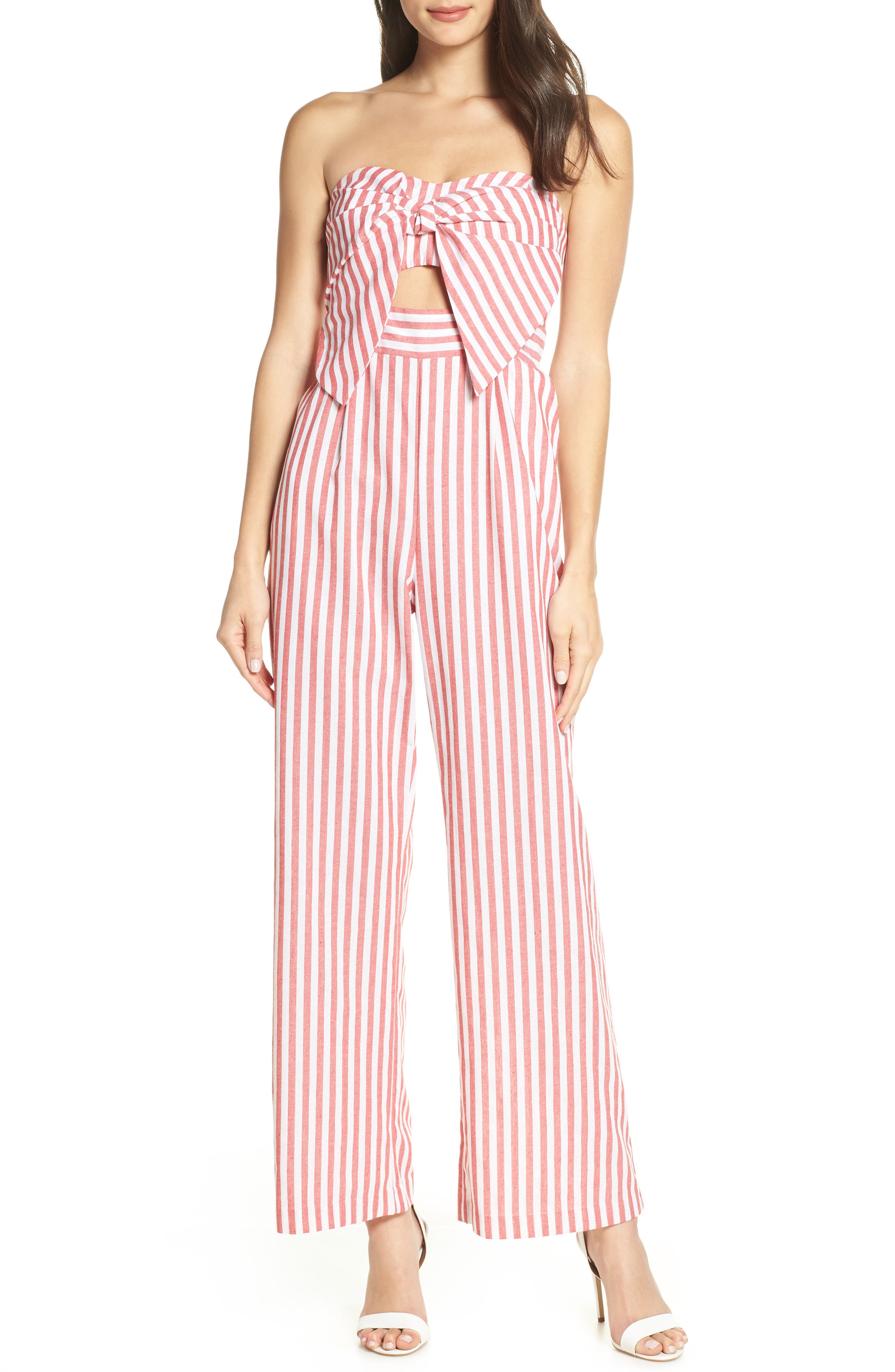 nordstrom strapless jumpsuit