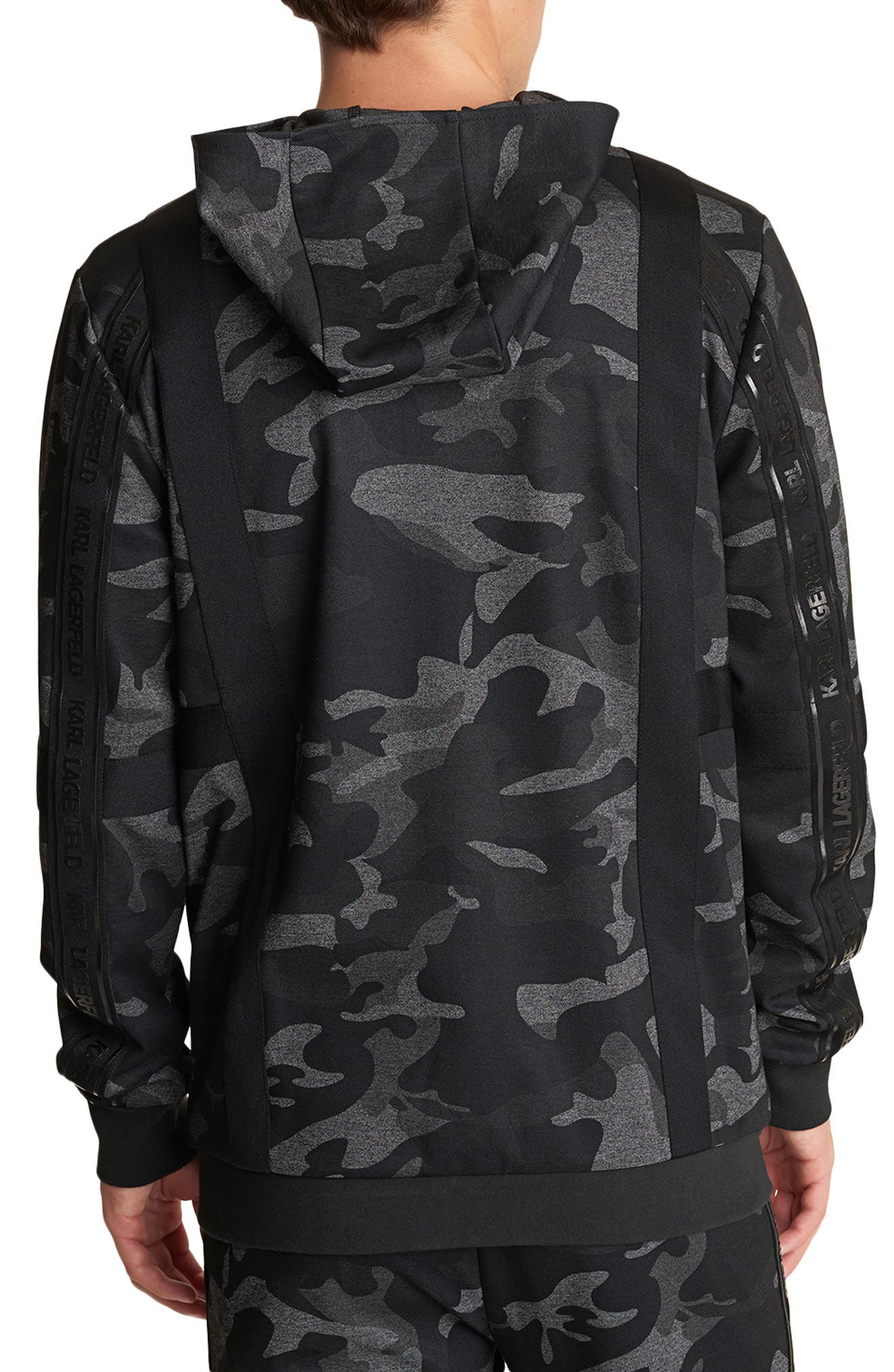 Karl Lagerfeld Paris Camo Track Hoodie 