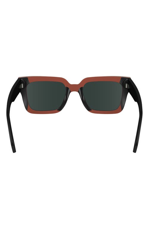 Paul Smith Kenton Square Sunglasses, 52mm In Black Multi-stripe