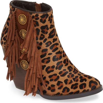 Very Volatile Cromwell Genuine Calf Hair Bootie- Brown