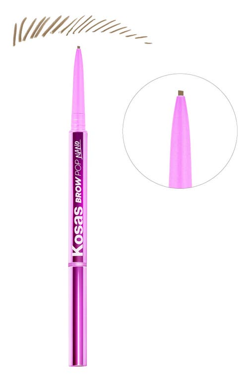 Kosas Brow Pop Nano Ultra-Fine Detailing + Feathering Pencil in Taupe