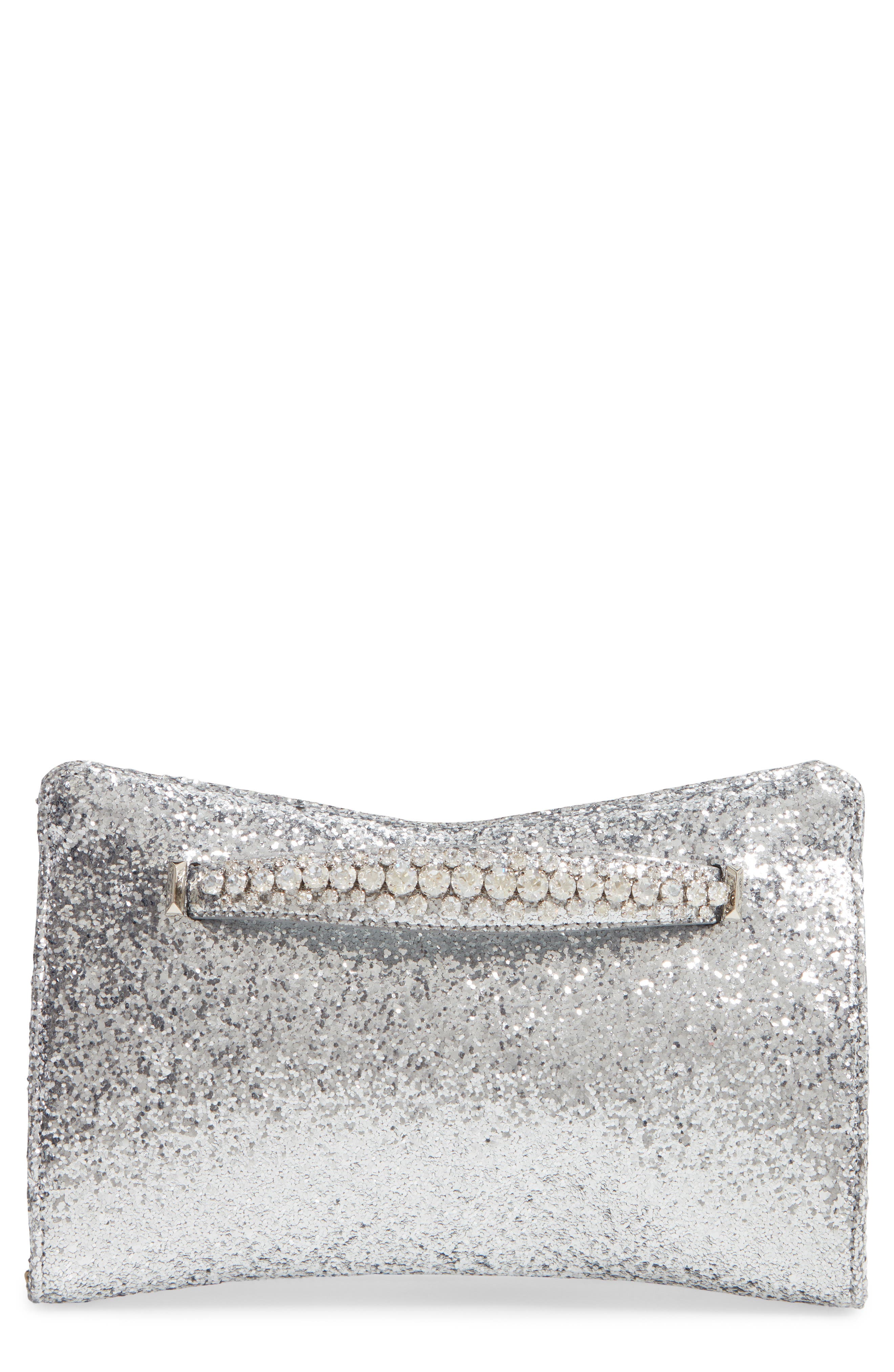 jimmy choo silver handbag