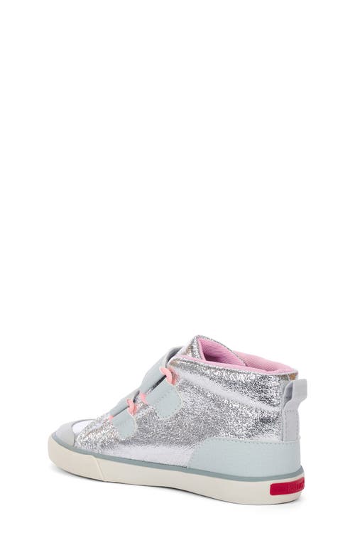 Shop See Kai Run Dean Adapt Ii Adaptive High Top Sneaker In Silver