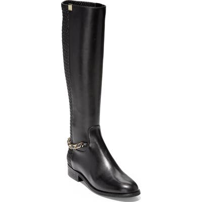Cole Haan Idinia Stretch Knee High Boot B - Black