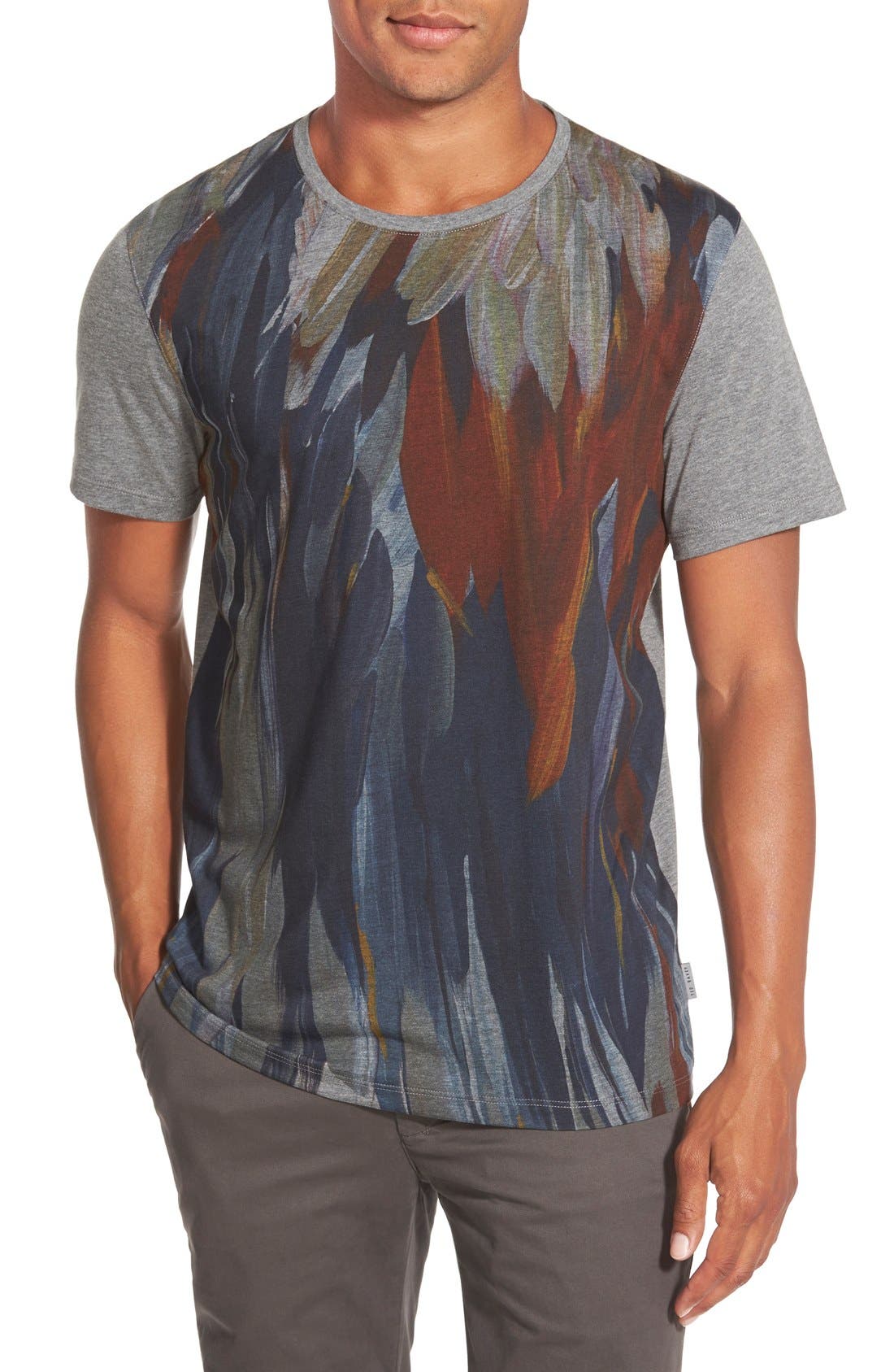 Ted Baker London 'Woodpeck Feather Print' Graphic T-Shirt | Nordstrom
