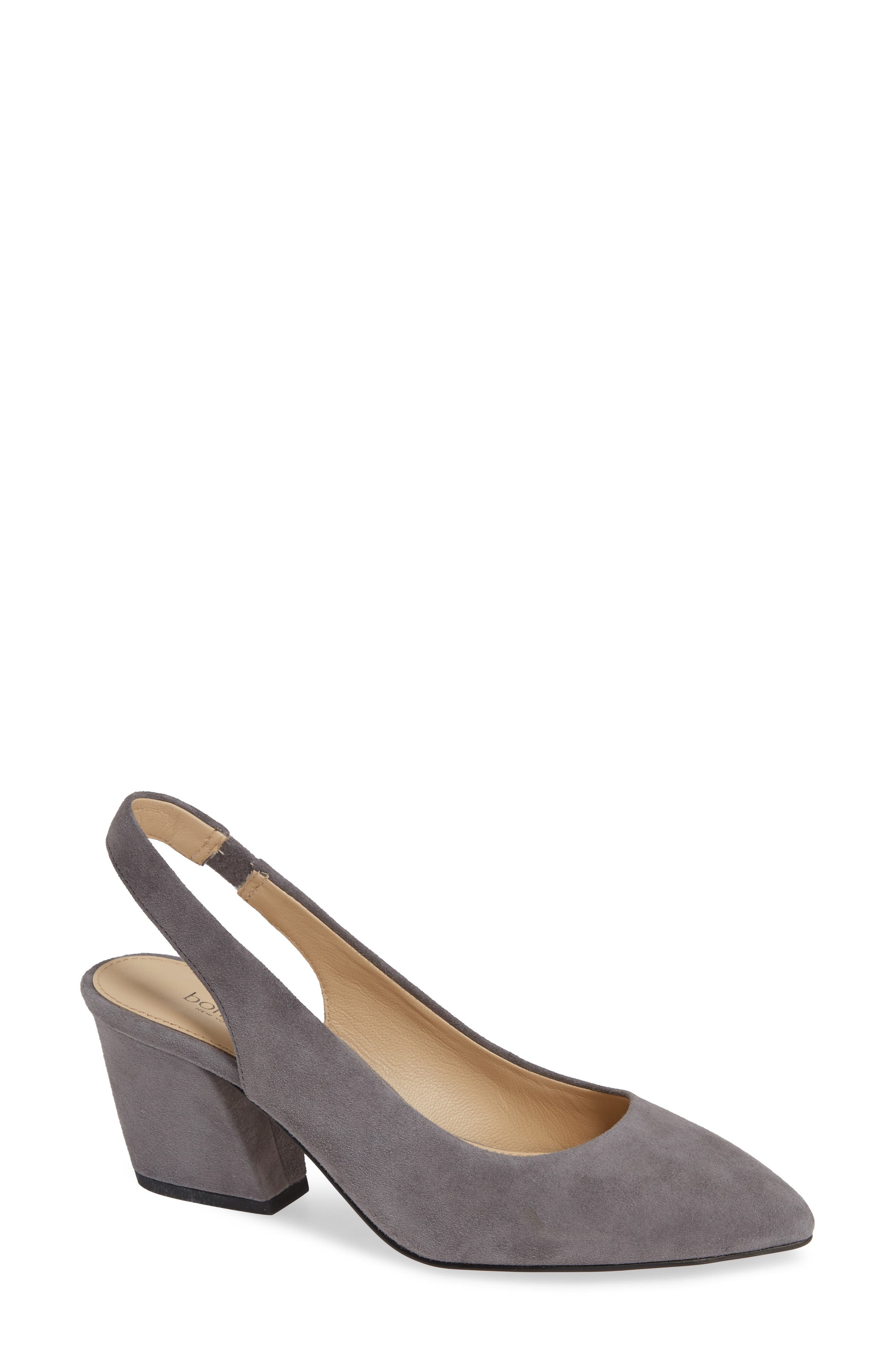Botkier Shayla Suede Slingback Pump In French Grey-fgr
