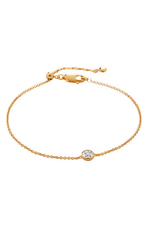 Monica Vinader Essential Diamond Bracelet in Gold at Nordstrom