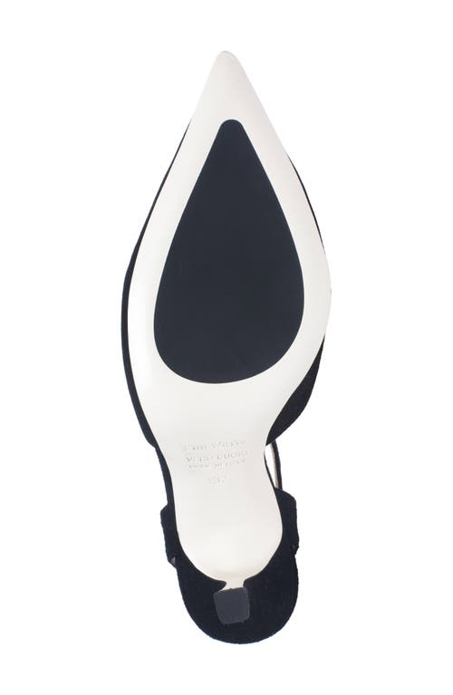 Ron White Grace Ankle Strap Pointed Toe Pump In Onyx
