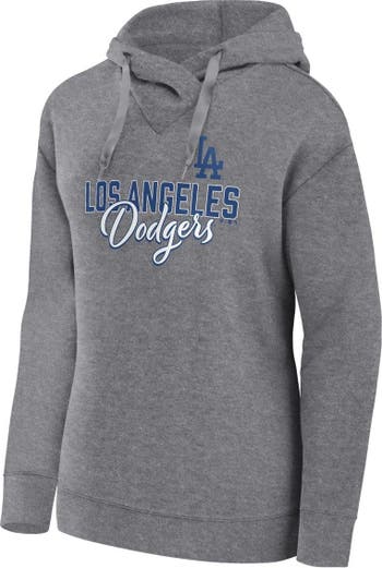 Women's Fanatics Branded White Los Angeles Dodgers Lightweight Fitted Long Sleeve T-Shirt