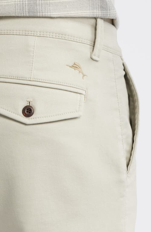 Tommy Bahama Harbor Point Flat Front Pants In Khaki Sands